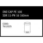 Marley Friatec End Cap PE100 SDR 11PN 16 160mm - T612035